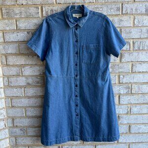 Madewell Blue Denim Mini Dress